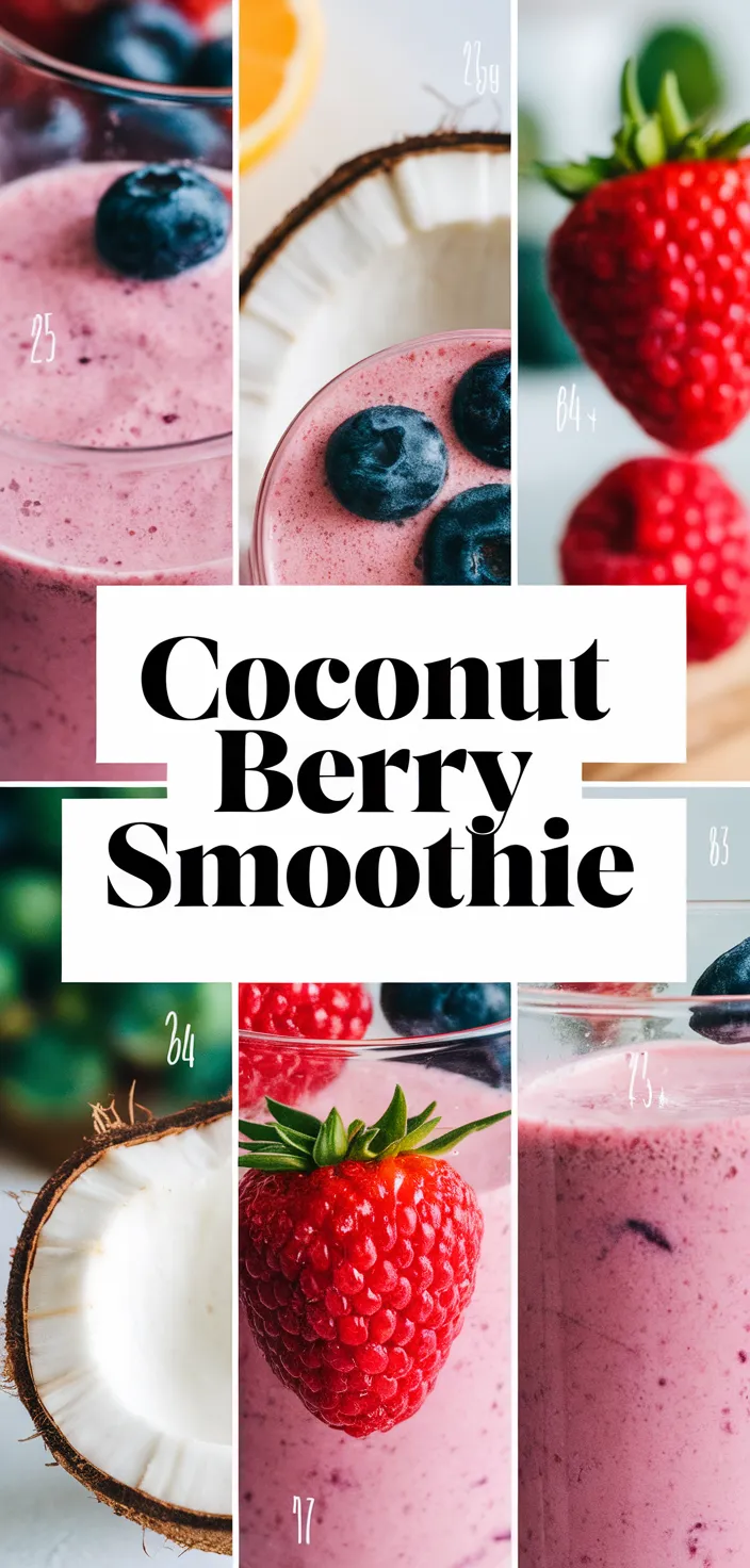 A photo of Coconut Berry Smoothie Recipe