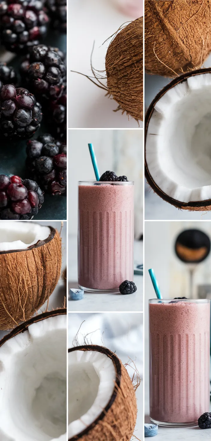 A photo of Coconut Blackberry Smoothie Recipe