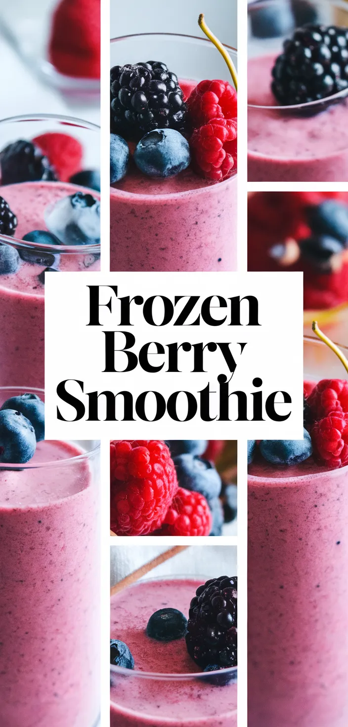 A photo of Frozen Mixed Berry Smoothie Recipe