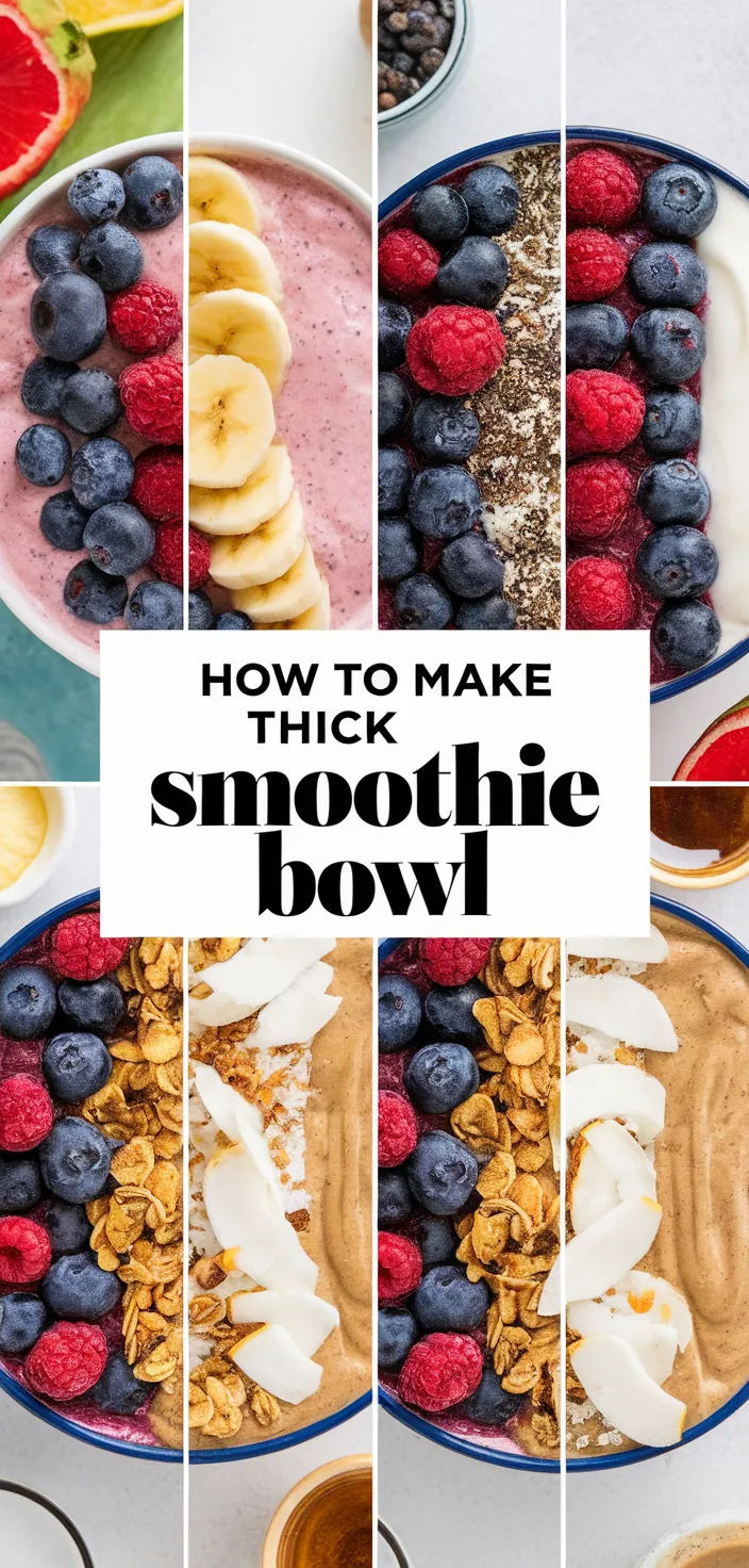 A photo of How To Make Thick Smoothie Bowl Recipe