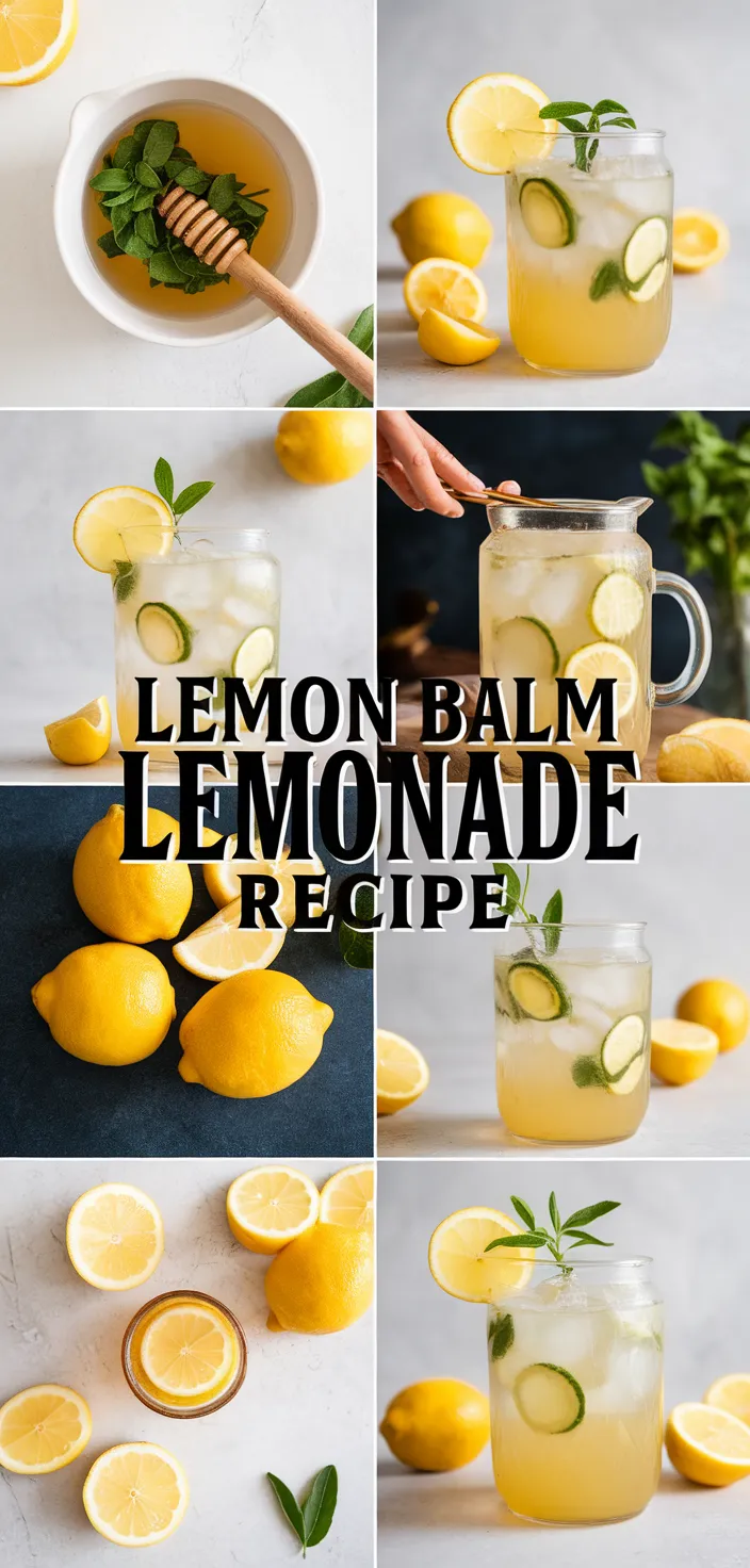 A photo of Lemon Balm Lemonade Recipe