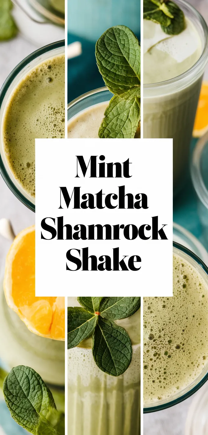 A photo of Mint Matcha Smoothie Shamrock Shake Recipe