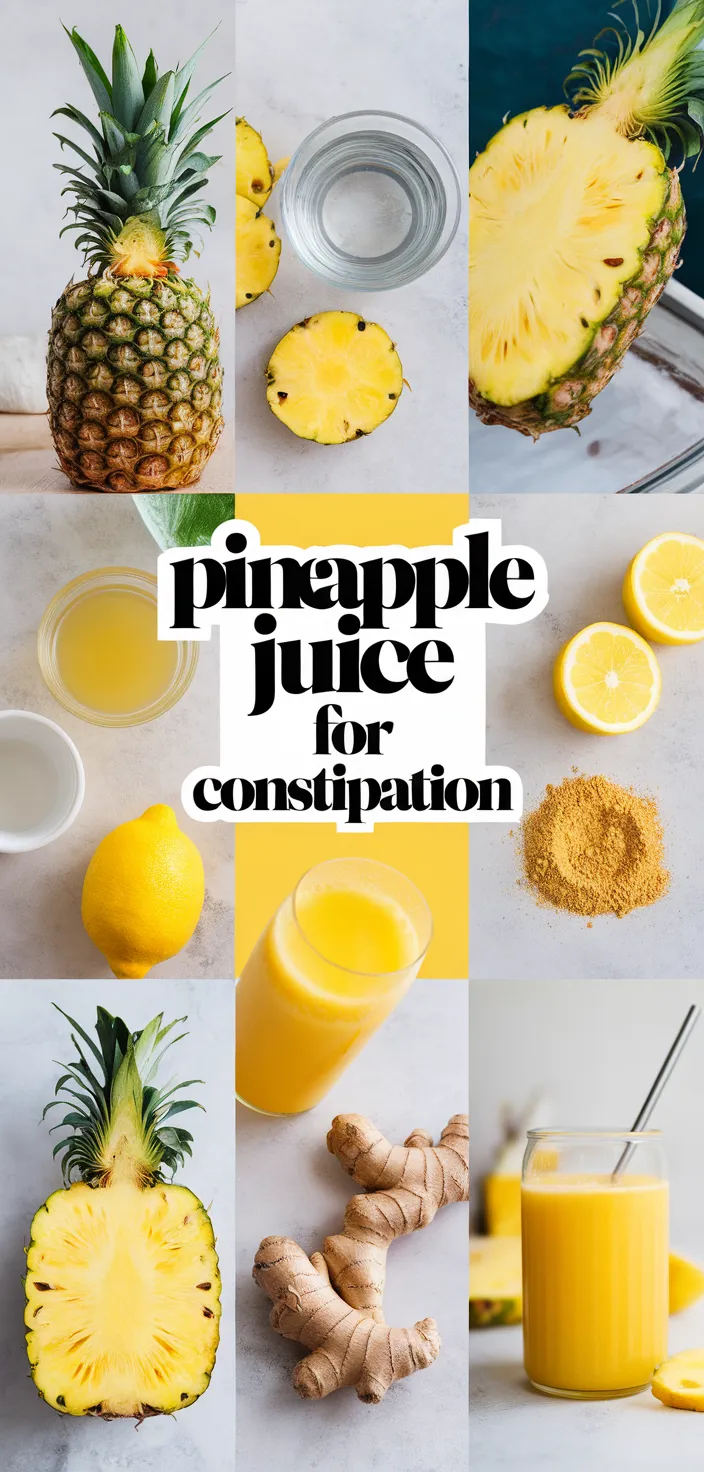 A photo of Pineapple Juice For Constipation Recipe