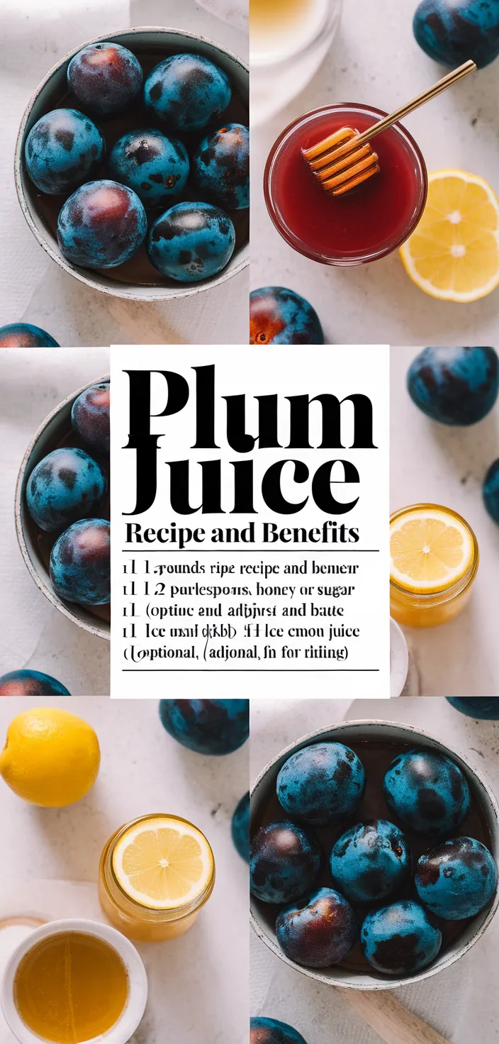 A photo of Plum Juice Recipe And Benefits