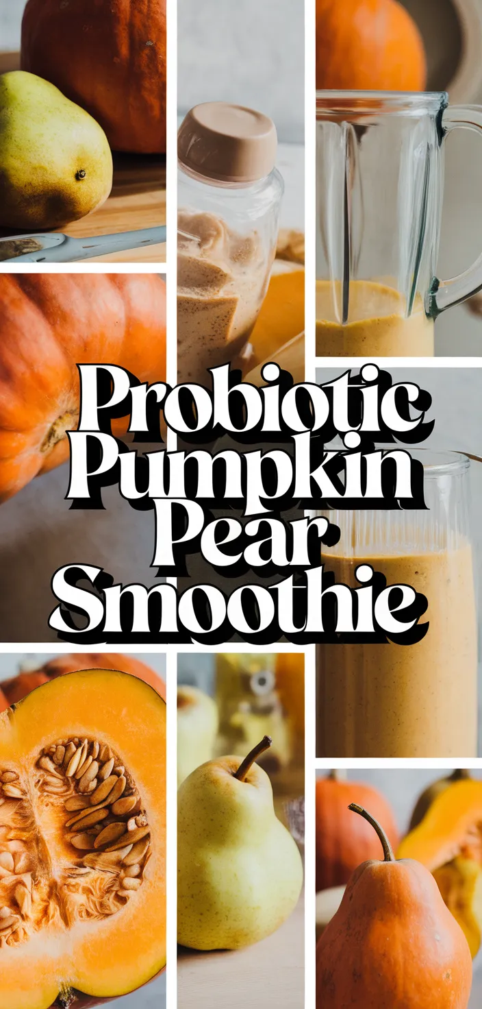 A photo of Probiotic Pumpkin Pear Smoothie Recipe