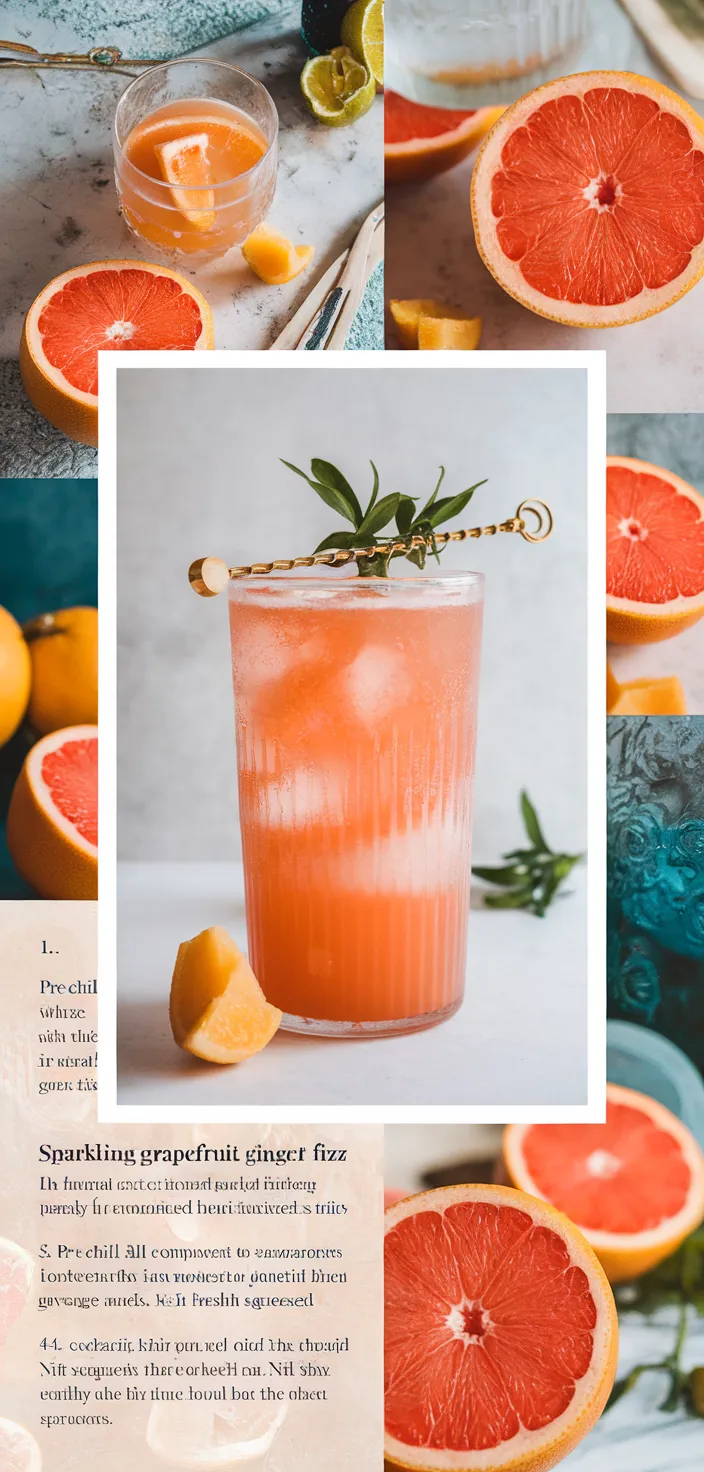 A photo of Sparkling Grapefruit Ginger Fizz Recipe