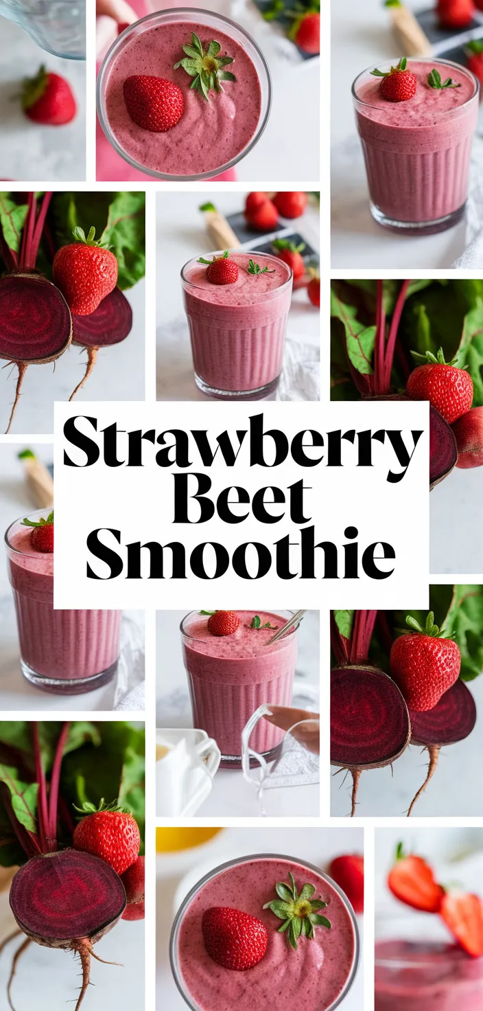 A photo of Strawberry Beet Smoothie Recipe