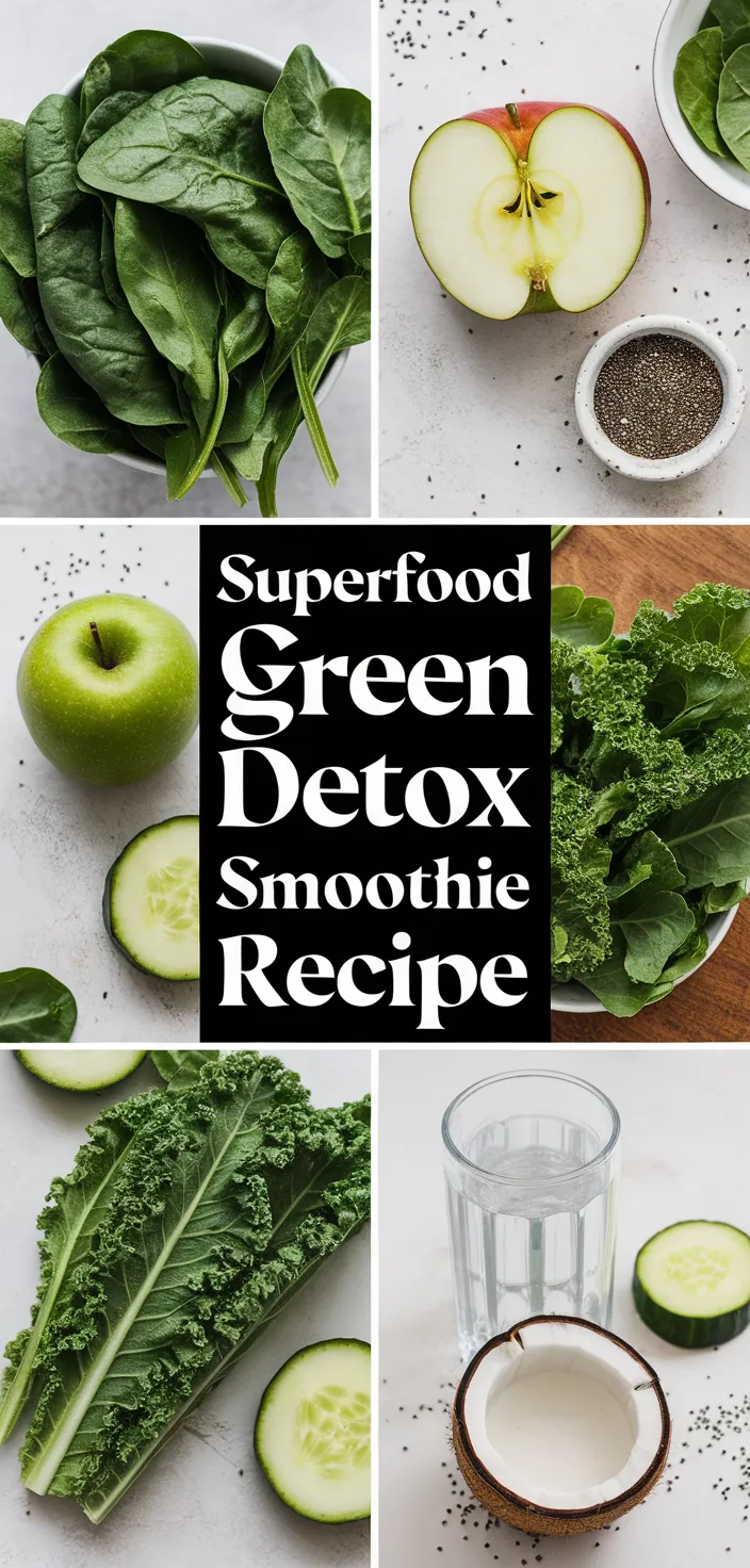 A photo of Superfood Green Detox Smoothie Recipe