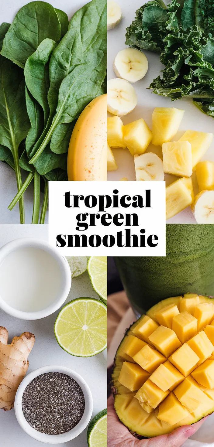 A photo of Tropical Green Smoothie Recipe