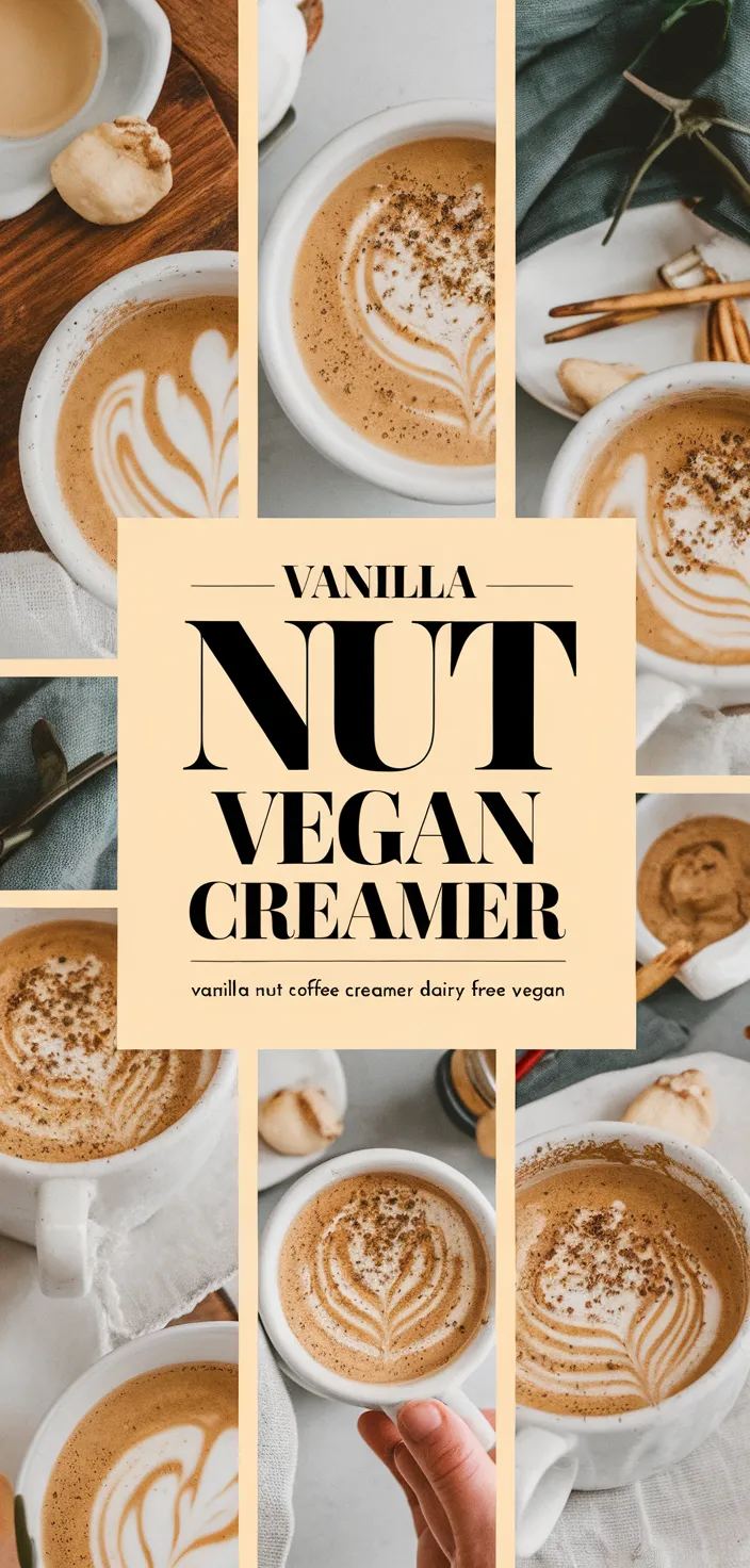 A photo of Vanilla Nut Coffee Creamer Dairy Free Vegan Recipe