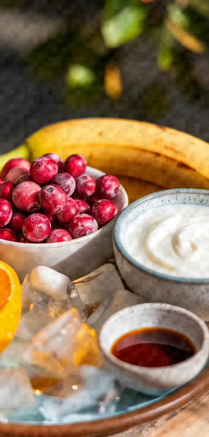 Ingredients photo for Cranberry Smoothie Recipe