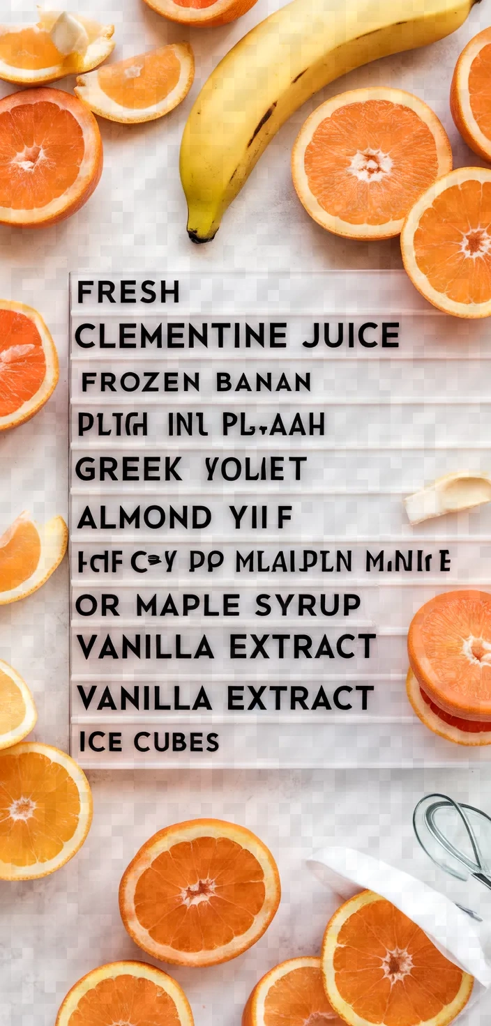 Creamy Clementine Smoothie Recipe