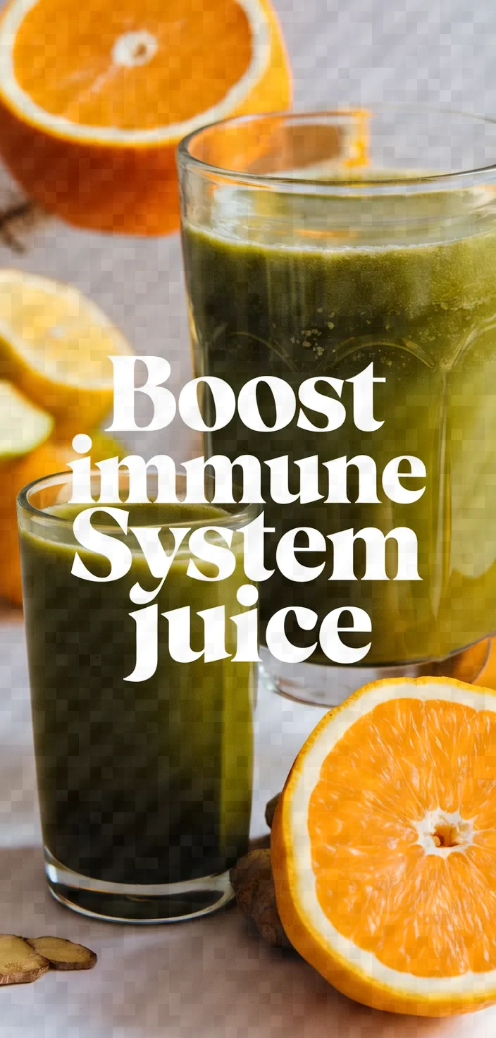 Drink Boost Immune System Juice Cold Flu Recipe