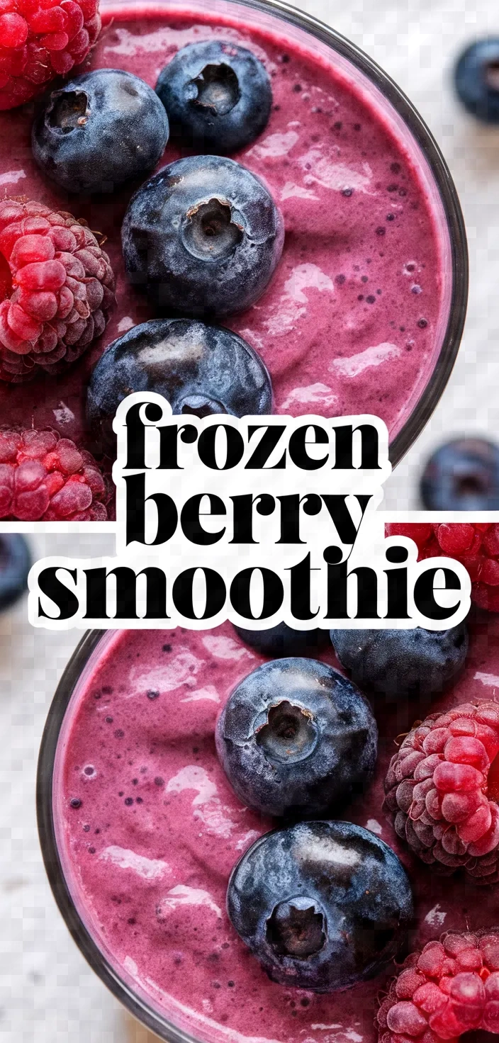 Frozen Mixed Berry Smoothie Recipe