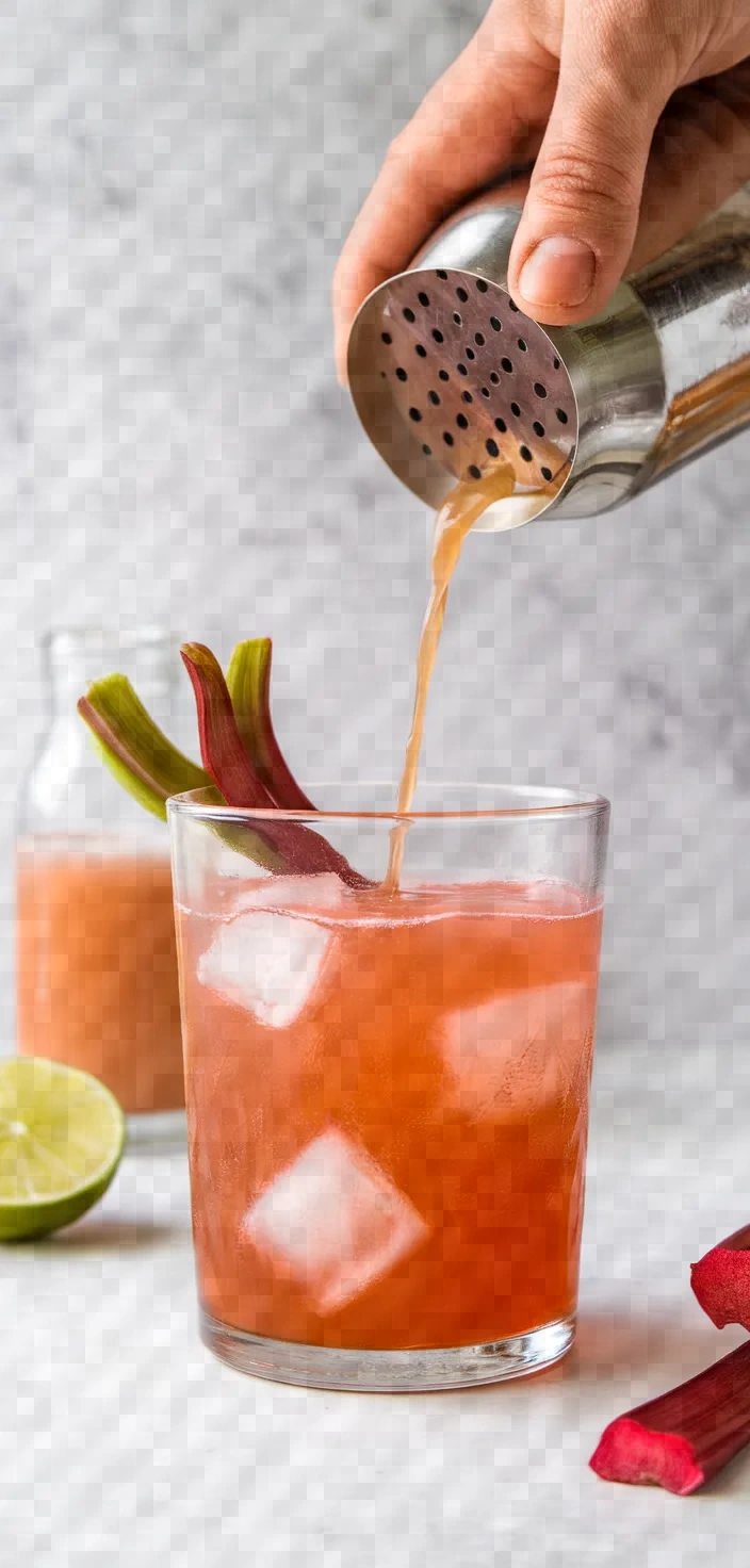 Ginger Rhubarb Gin Cocktail Recipe