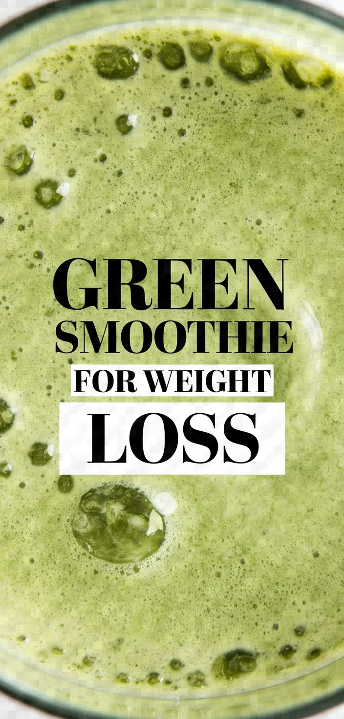 Healthy Green Smoothie For Weight Loss Recipe