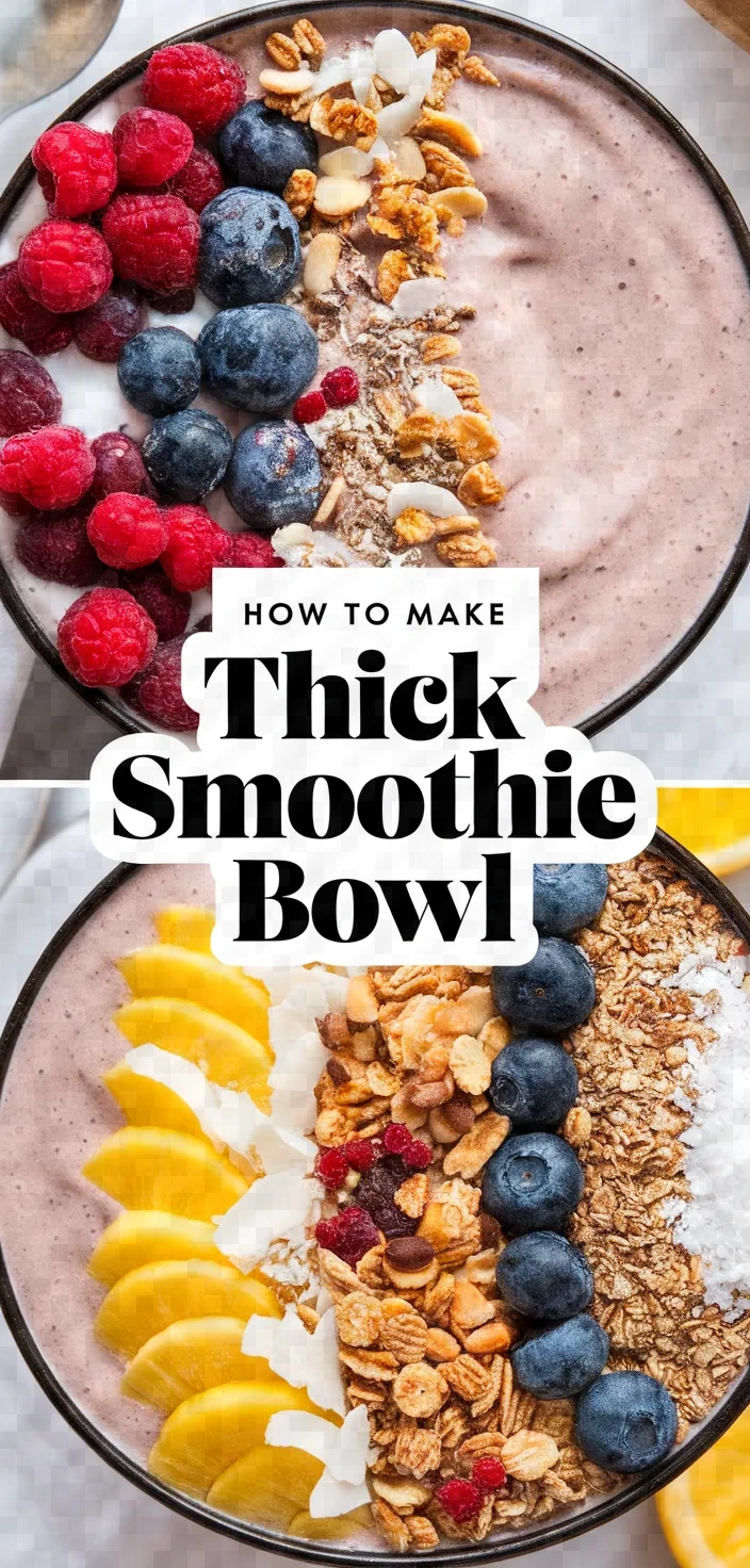 How To Make Thick Smoothie Bowl Recipe