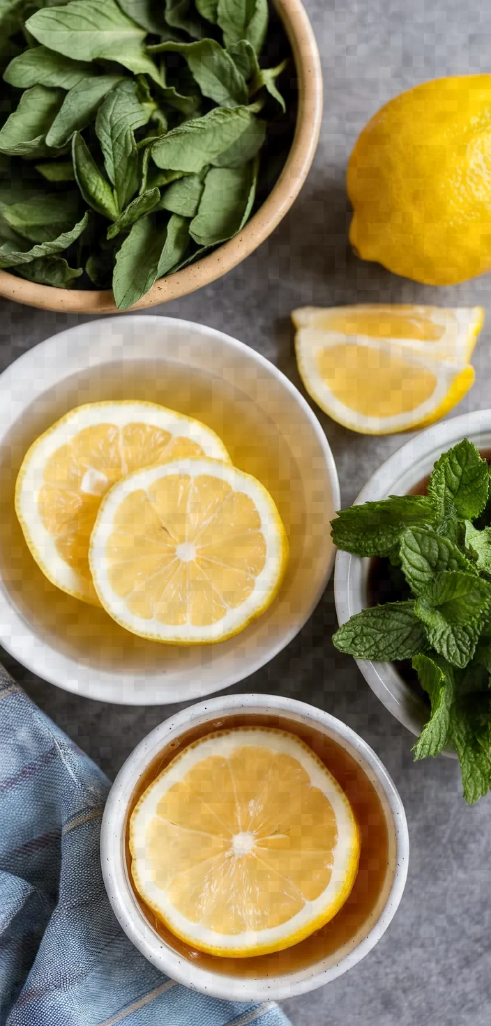 Ingredients photo for Lemon Balm Lemonade Recipe