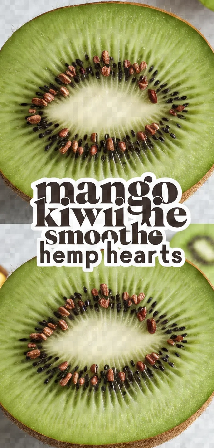 Mango Kiwi Smoothie Hemp Hearts Recipe