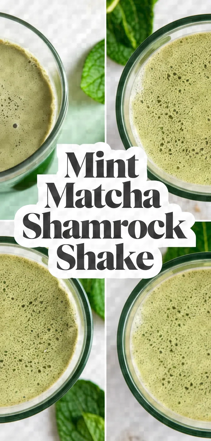 Mint Matcha Smoothie Shamrock Shake Recipe