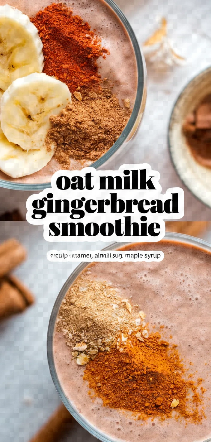 Oat Milk Gingerbread Smoothie Recipe