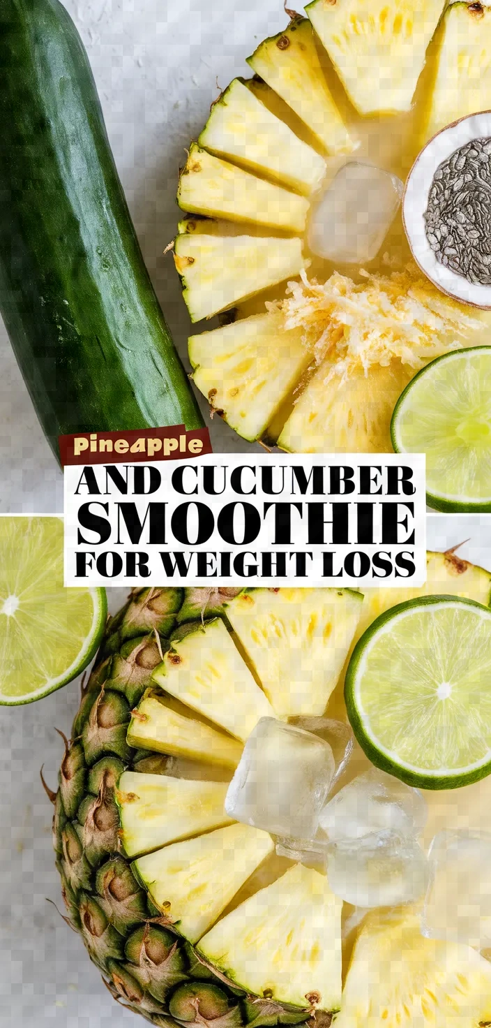 Pineapple And Cucumber Smoothie For Weight Loss Recipe