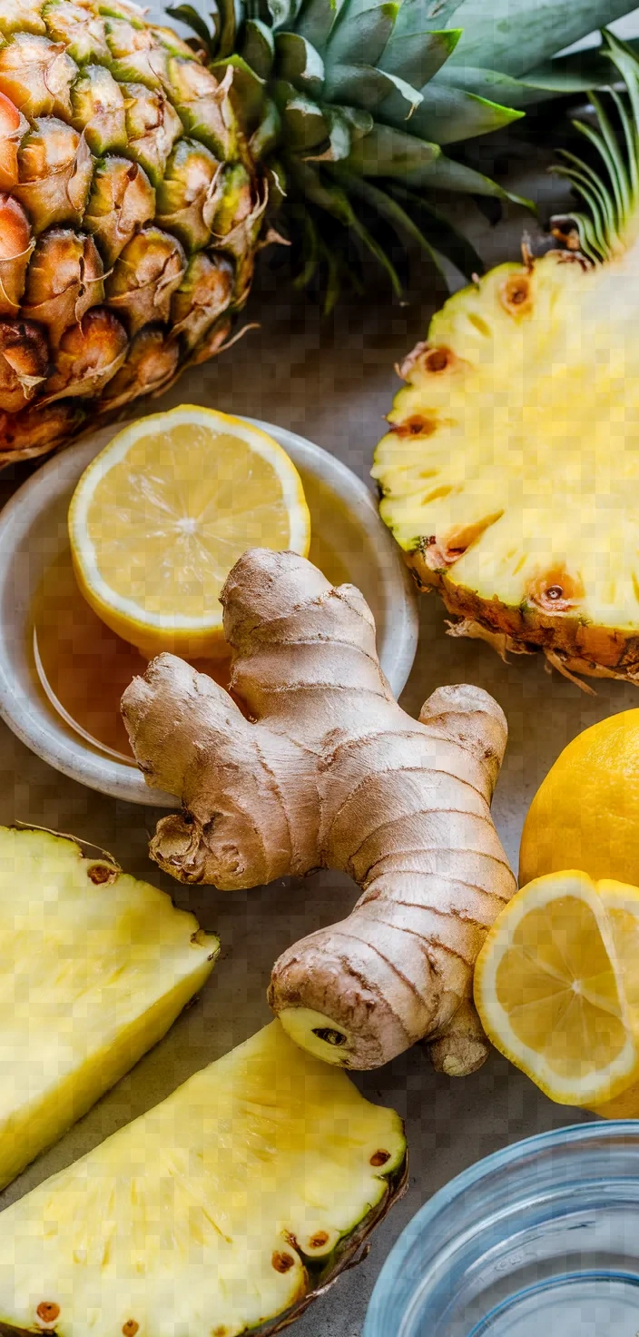 Ingredients photo for Pineapple Juice For Sore Throat Juicer Or Blender Recipe