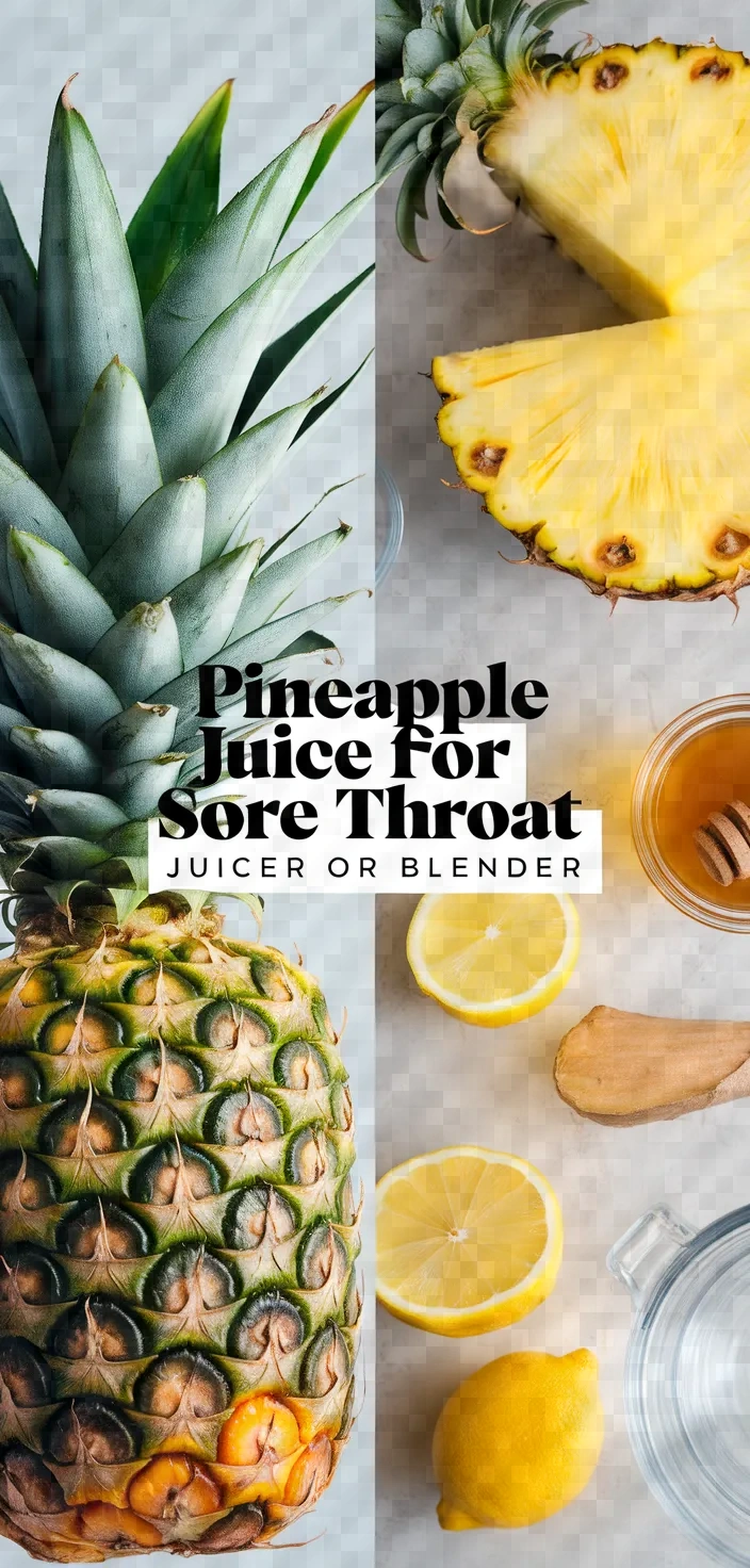 Pineapple Juice For Sore Throat Juicer Or Blender Recipe