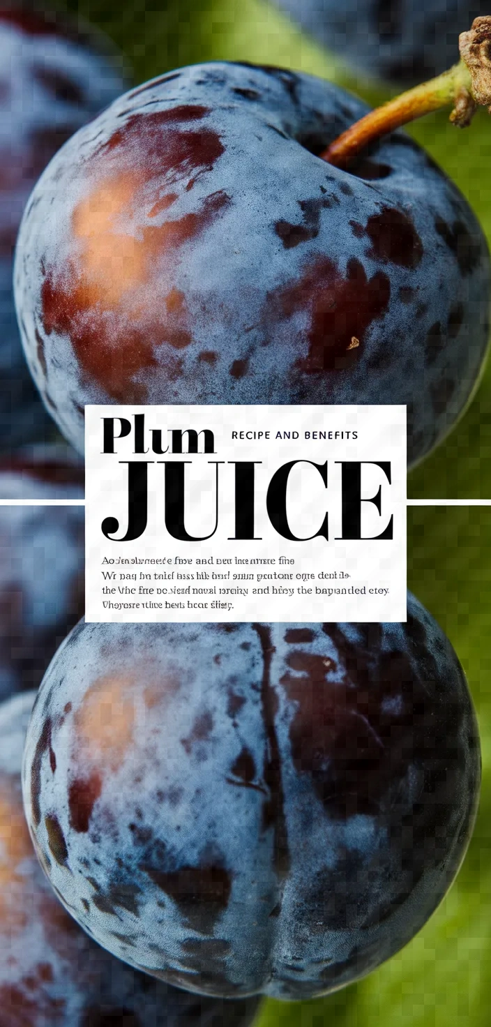 Plum Juice Recipe And Benefits