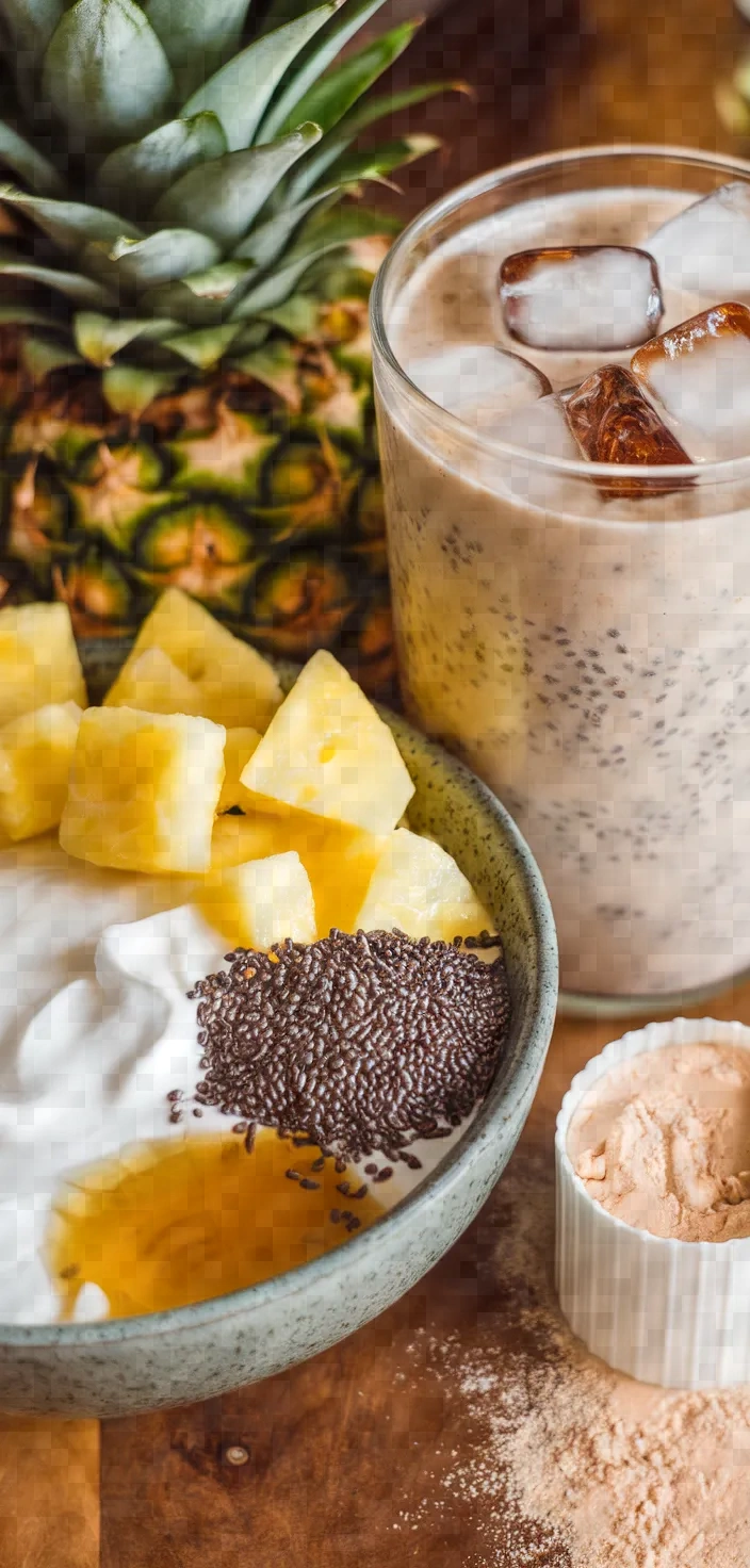 Ingredients photo for Post Workout Pineapple Smoothie Recipe