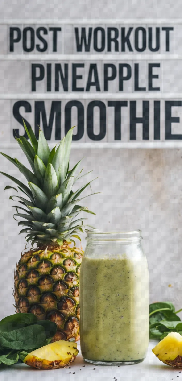 Post Workout Pineapple Smoothie Recipe