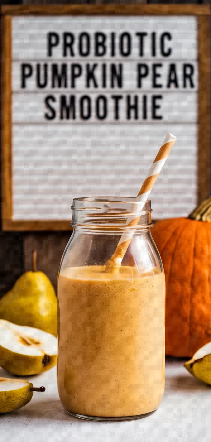 Probiotic Pumpkin Pear Smoothie Recipe