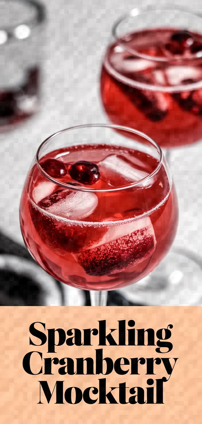 Sparkling Cranberry Mocktail Recipe