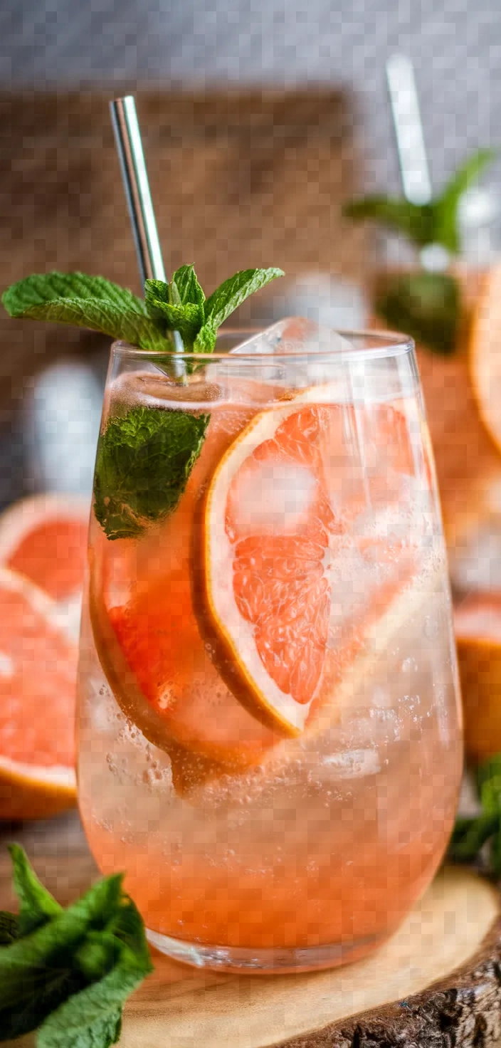 Ingredients photo for Sparkling Grapefruit Ginger Fizz Recipe