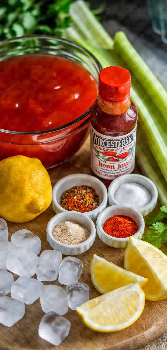 Ingredients photo for Spicy Tomato Juice Recipe