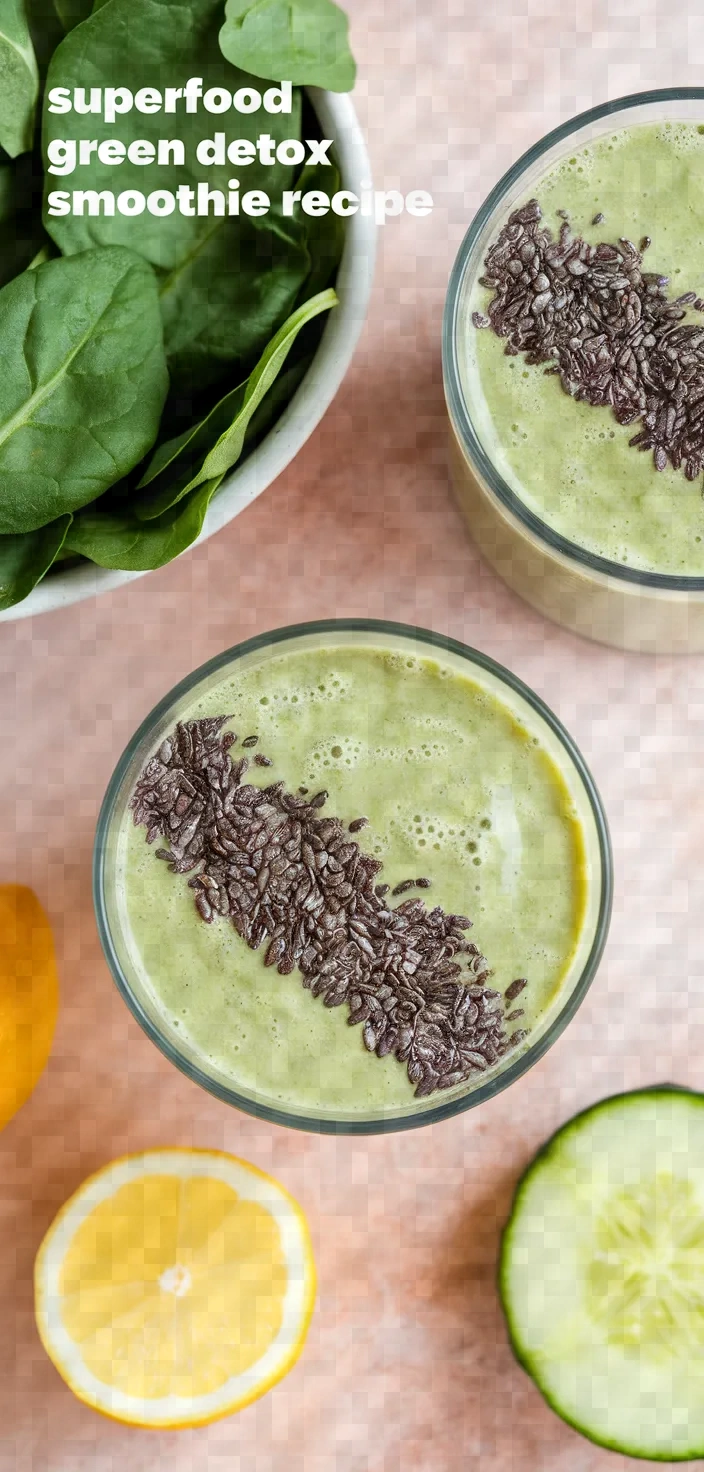 Superfood Green Detox Smoothie Recipe