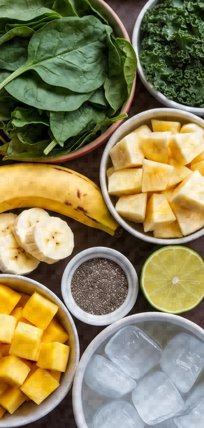 Ingredients photo for Tropical Green Smoothie Recipe