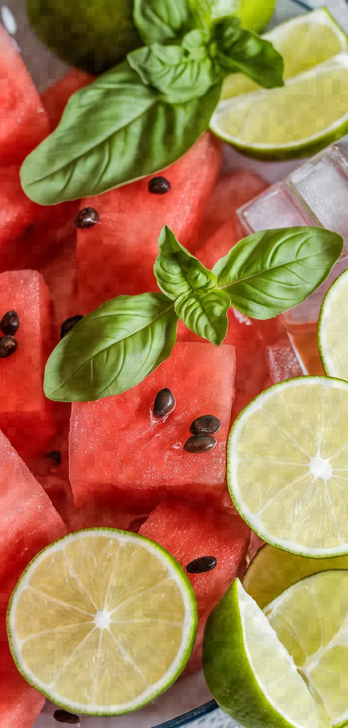 Ingredients photo for Watermelon Basil Cocktail Recipe