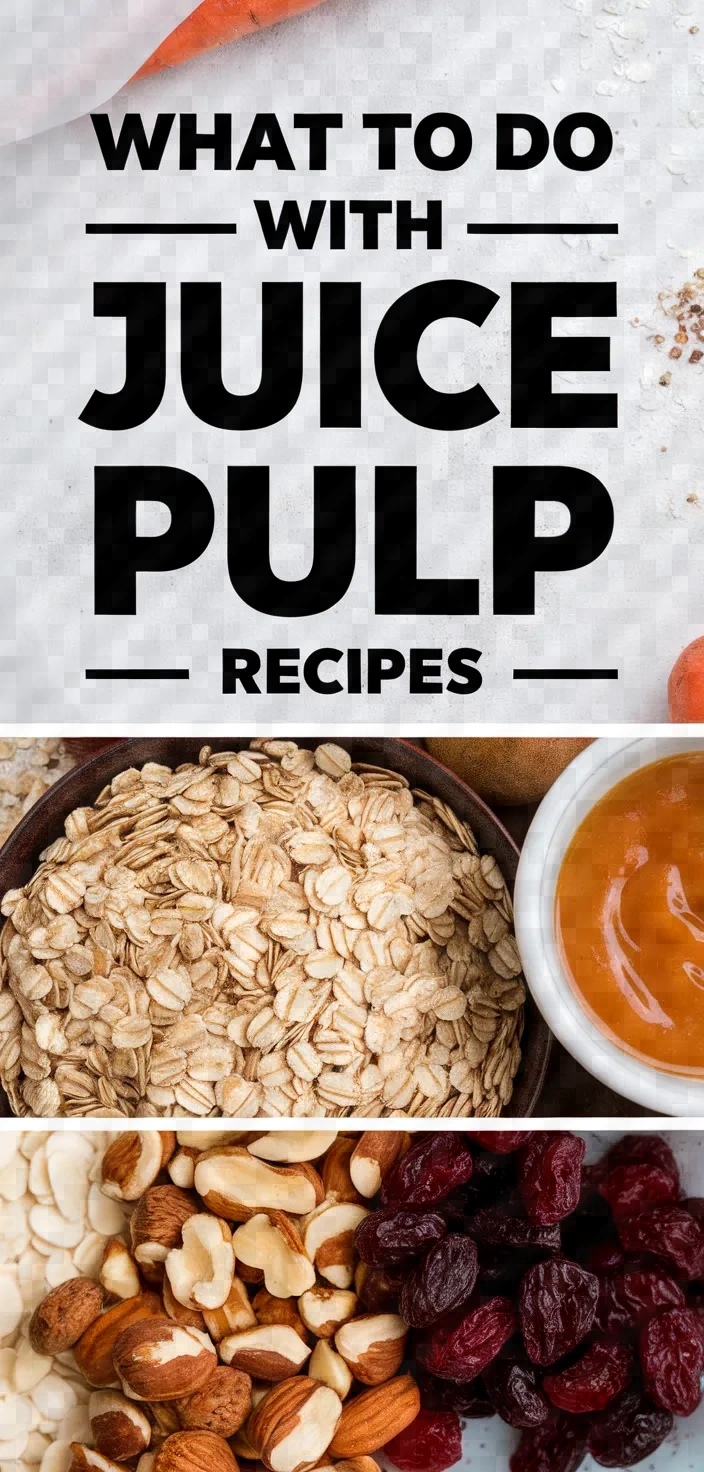 What To Do With Juice Pulp Recipes