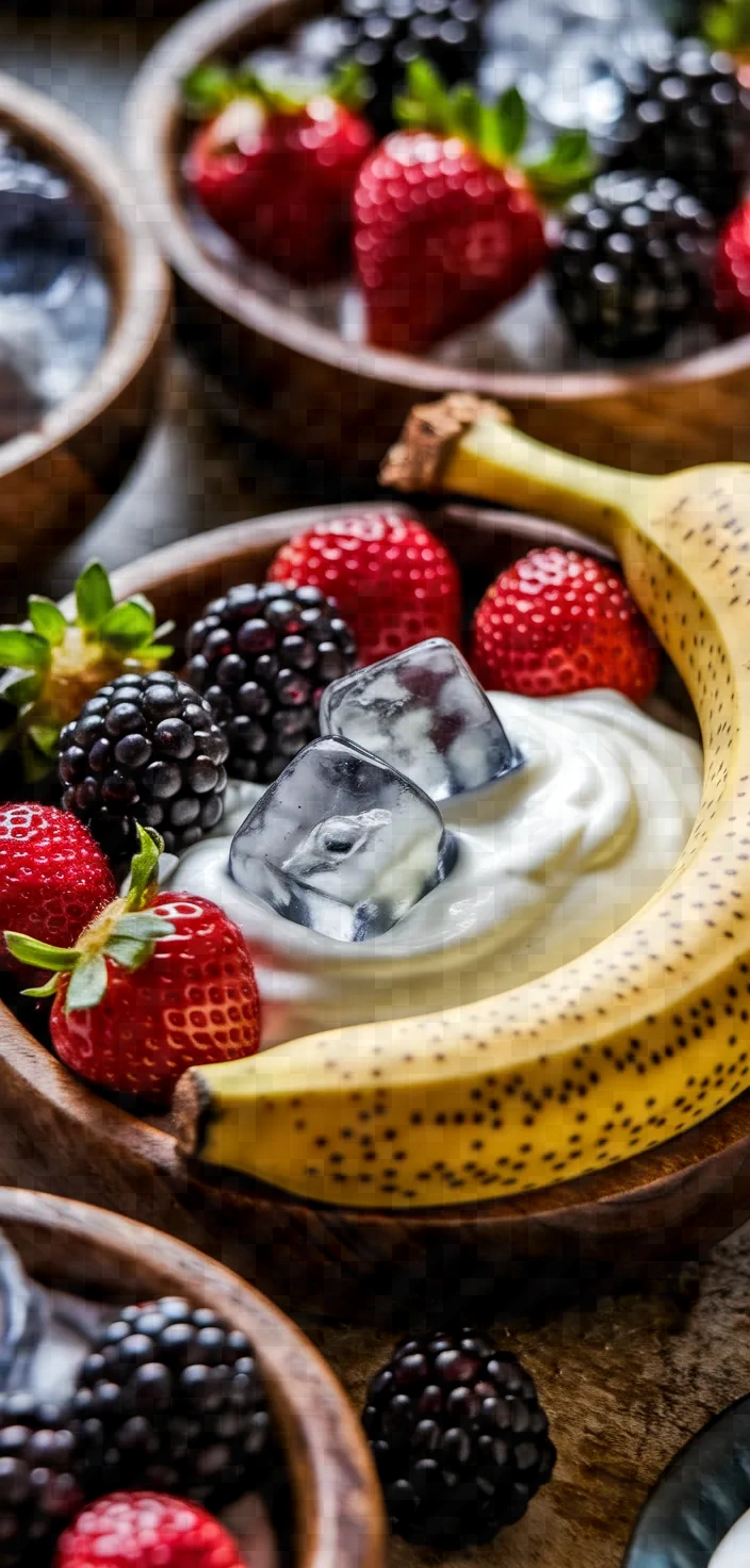 Ingredients photo for Blackberry Strawberry Banana Smoothie Recipe