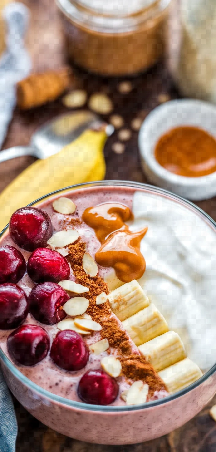 Ingredients photo for Cherry Almond Smoothie Recipe