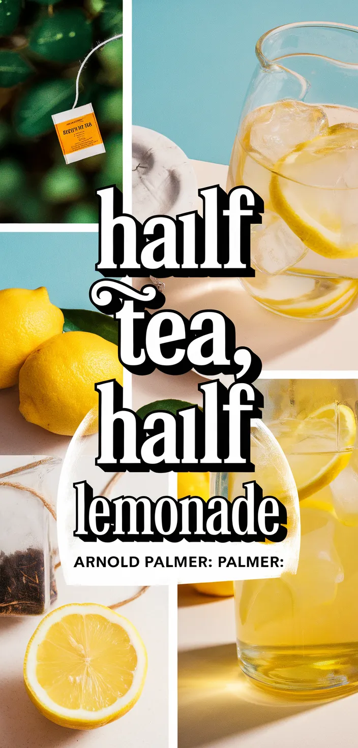 A photo of Arnold Palmer Drink Half Tea Half Lemonade Recipe