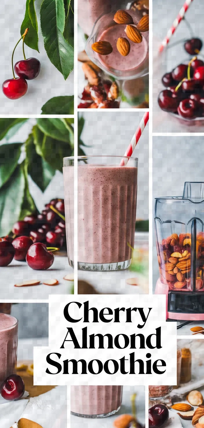 A photo of Cherry Almond Smoothie Recipe