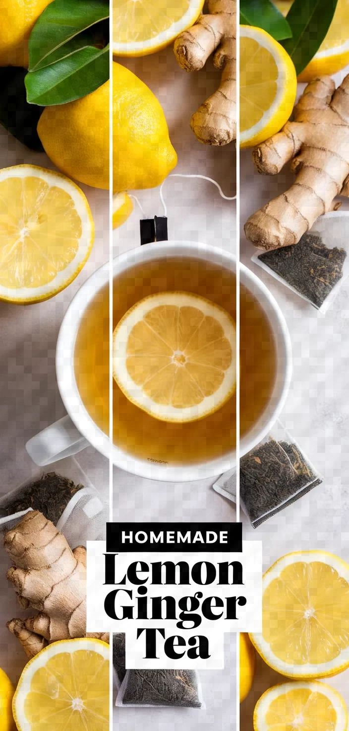 A photo of Homemade Lemon Ginger Tea Recipe