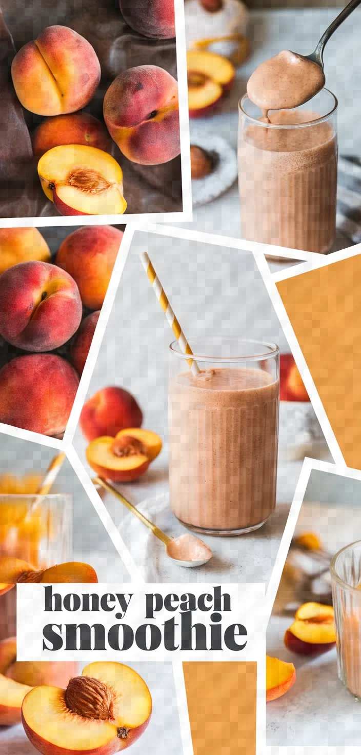 A photo of Honey Peach Smoothie Recipe