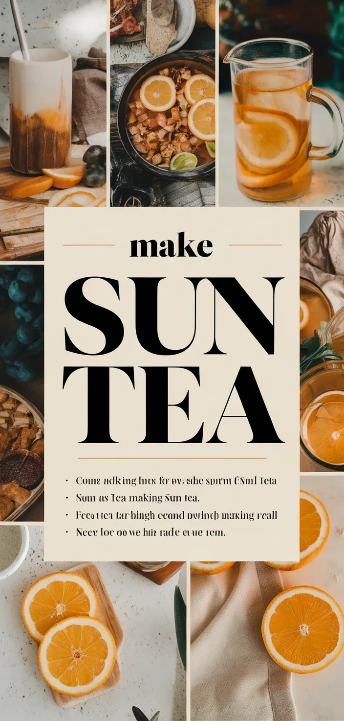 A photo of How To Make Sun Tea Recipe