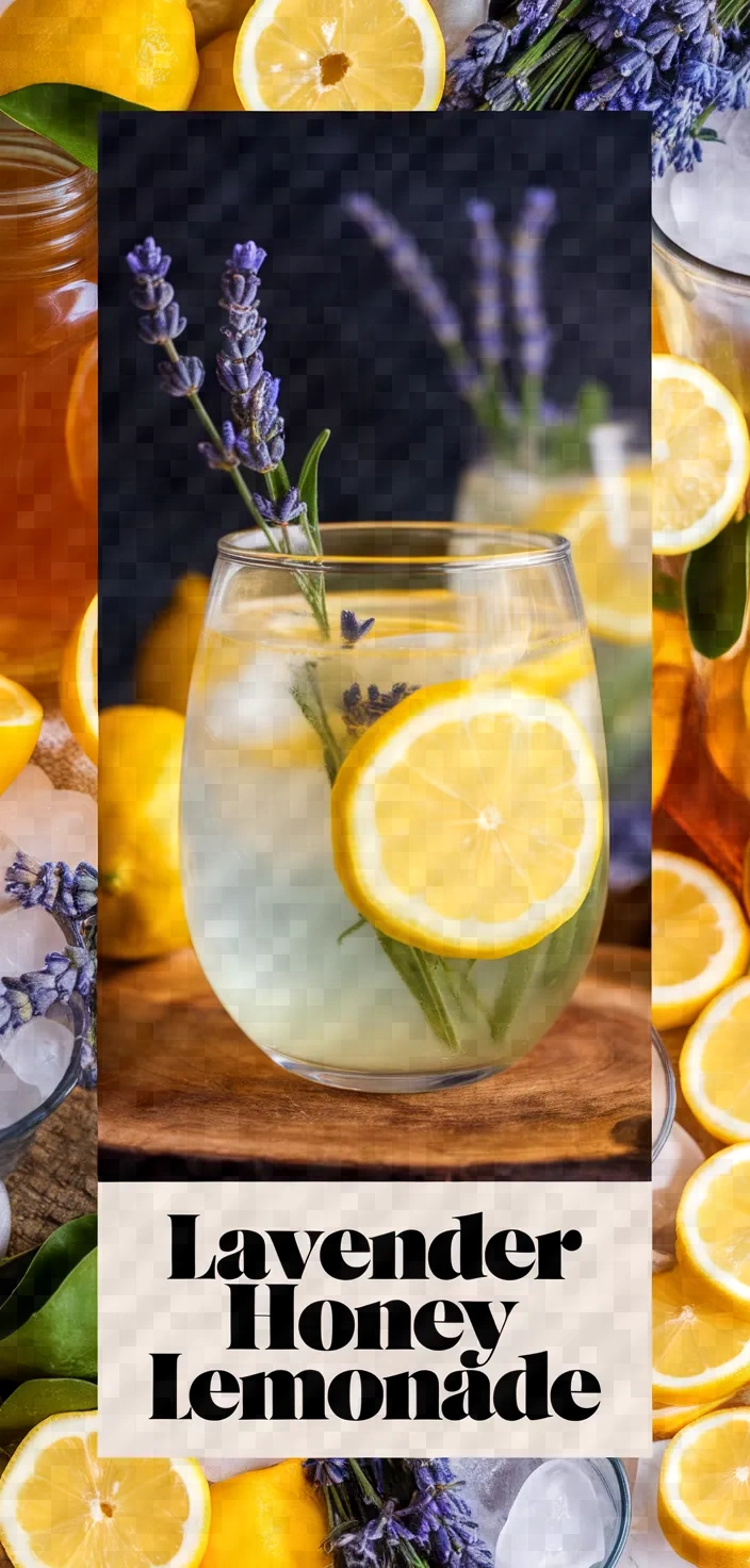 A photo of Lavender Honey Lemonade Recipe
