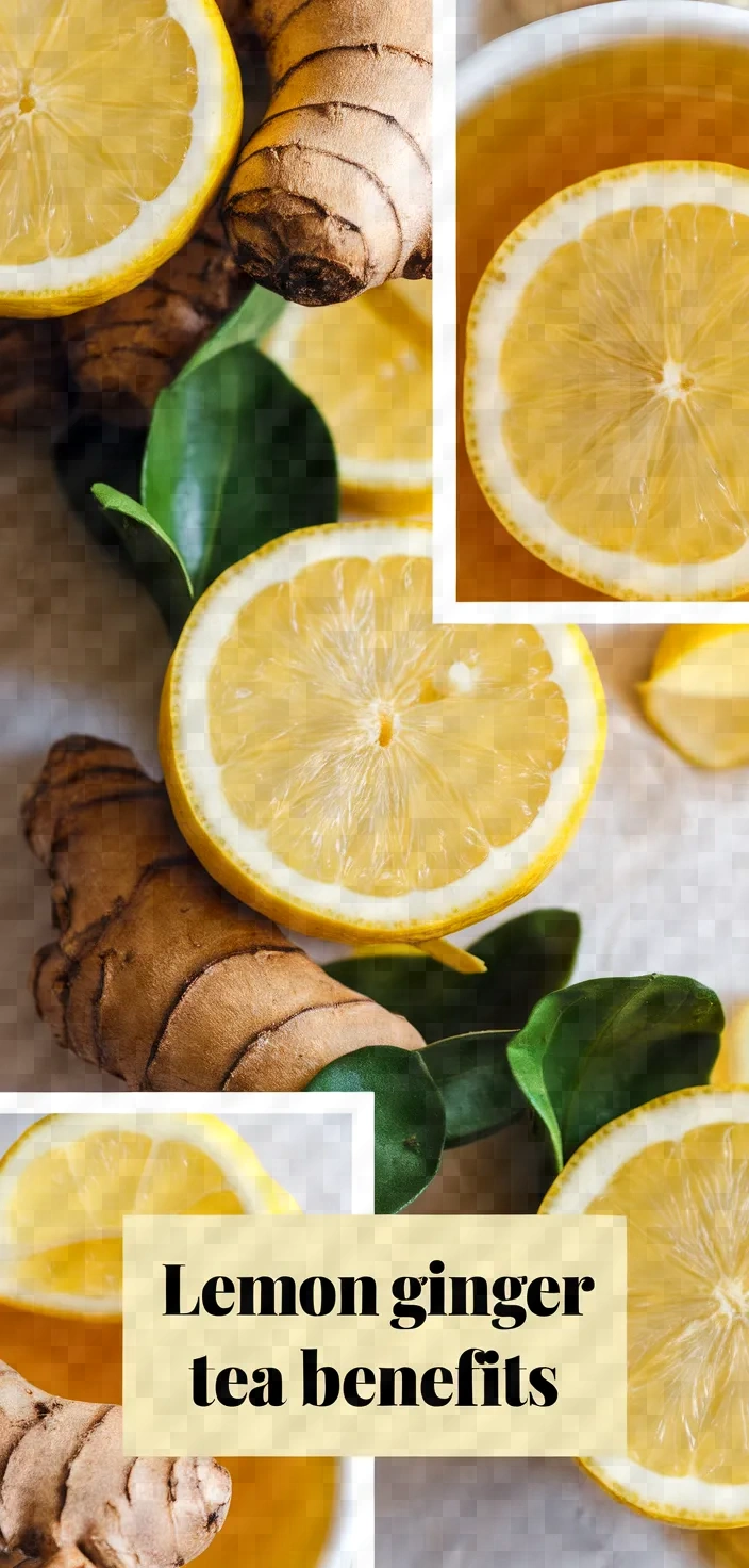 A photo of Lemon Ginger Turmeric Tea Benefits Recipe