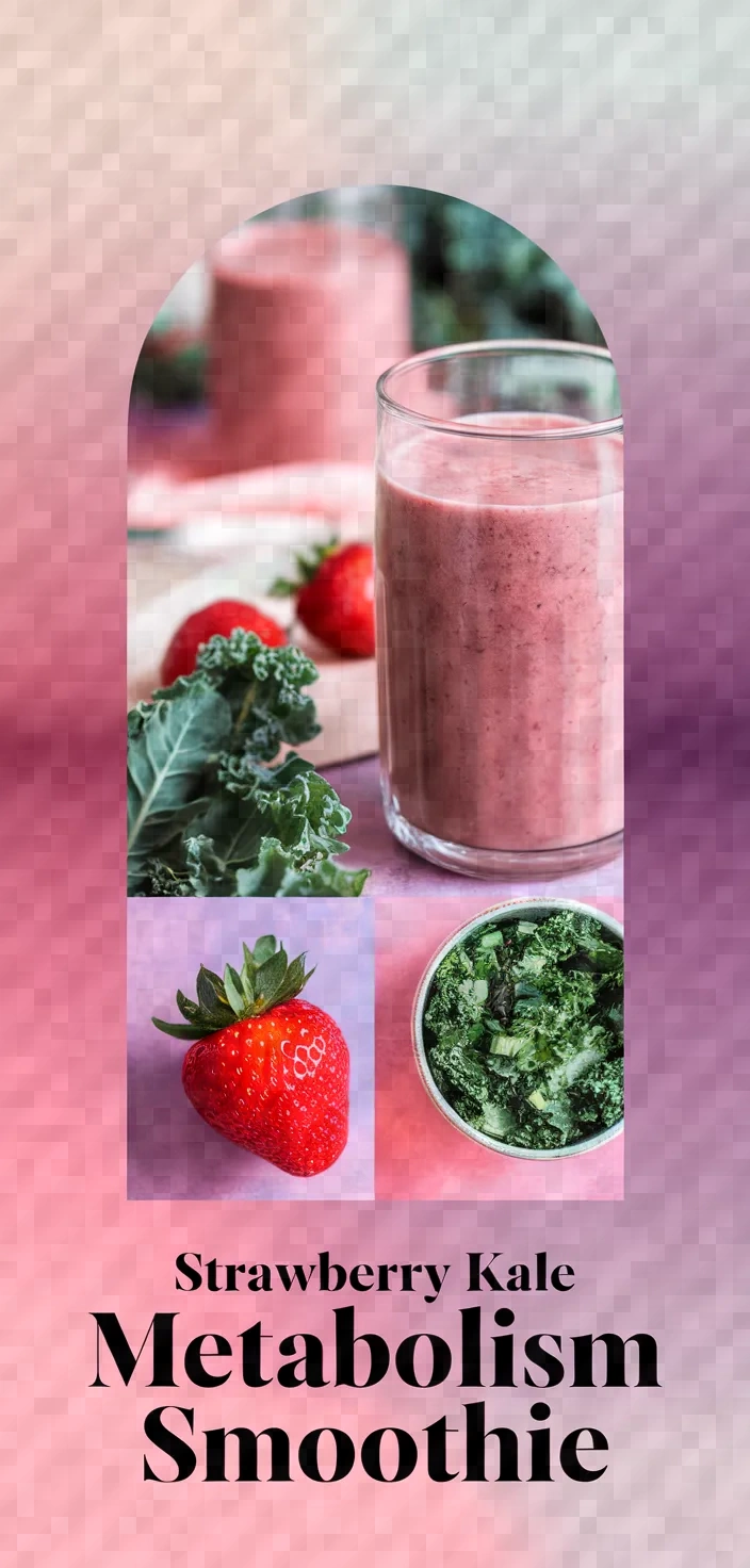 A photo of Metabolism Boosting Strawberry Kale Smoothie Recipe