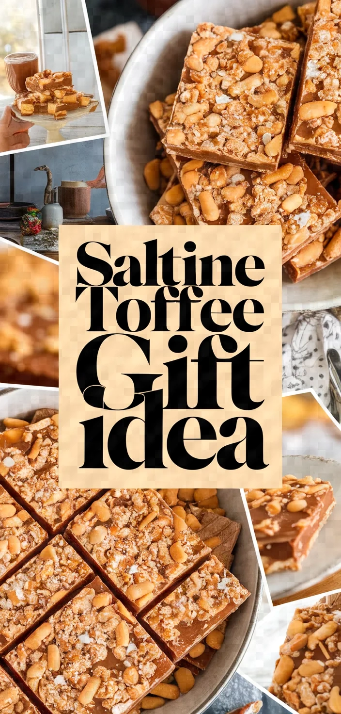 A photo of Saltine Toffee Teacher Gift Idea Recipe